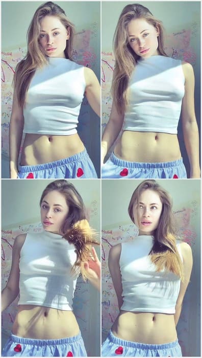 Dudkate nude tits without bra. Showing her titty nipples with pretty sexy face and hot legs. Download it now and enjoy.