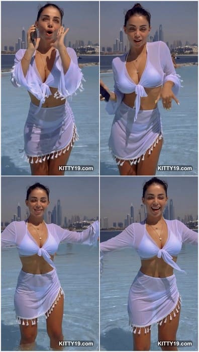 Meri Babayan anal sex lover girl with short legs and big ass. Sexy Armenian woman on leaked video posing with wet t-short.