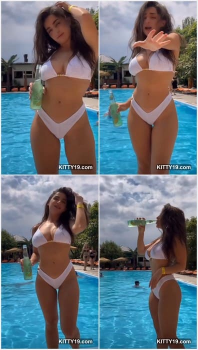 Meri Babayan naked model posing in sexy white pants with adorable pussy and tits. Sexy brunette on leaked video! Get it free.