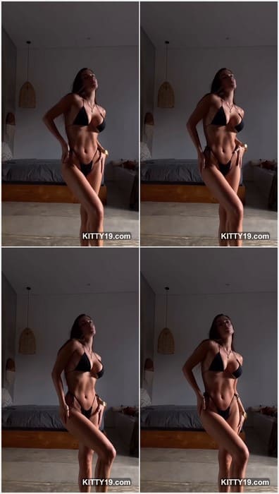 Negors nude sexy brunette posing in mini bikini and show her wet pussy for her boyfriend. Yeah, she need hard fucking now!