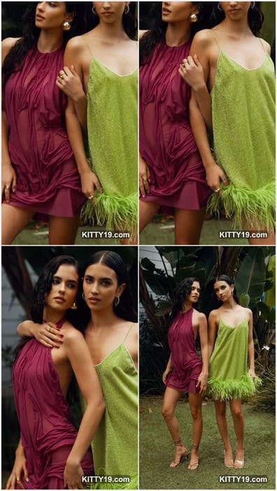 Renee Herbert sexy brunette girl posing with her hot lesbian friend. Hot face model on leaked video! Get it now.