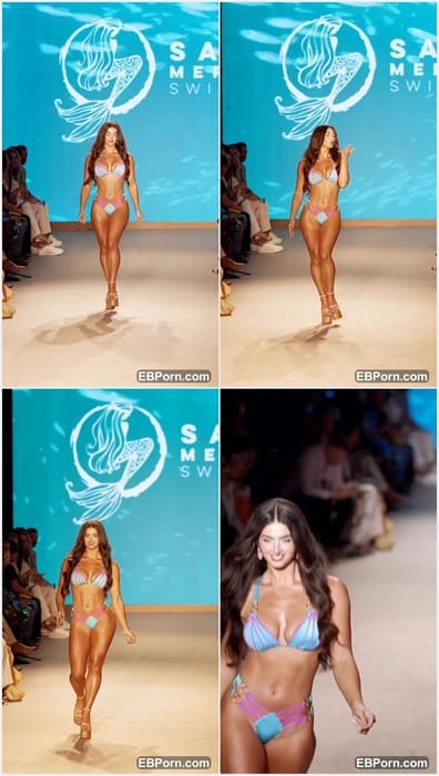 Diana Lapo sexy brunette bikini model walking in sexy panties and bra. Beauty and hottie girl need ridding on your dick! WOW!