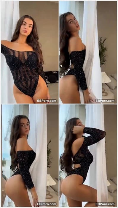 Diana Lapo hot sexy girl posing in black lingerie and need pussy touching on camera. Beauty and hot girl! Enjoy.