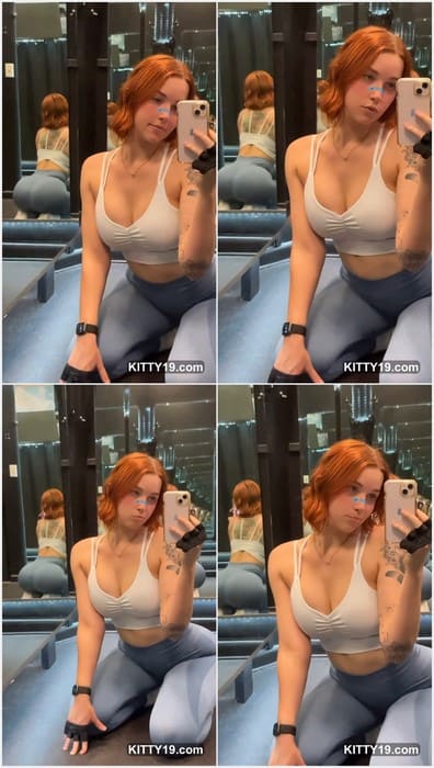 Rox Annie porn leak video posing in gym without panties. Sexy redhead model and Onlyfans model on leaked video! Yeah!