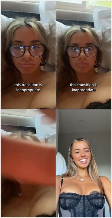 Sadie Mckenna nude young model with amazing tits in hot black lingerie. Need ridding on your dick and get creampie inside!