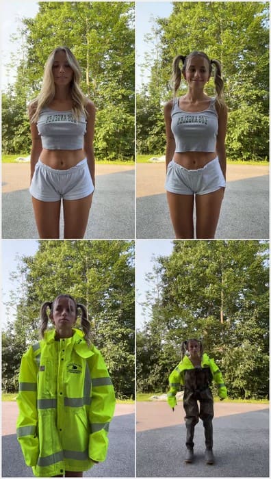 Sadie Mckenna naked pussy leak video. Yes, babe dancing and jumping without her panties and her pussy wet now in her short pants.