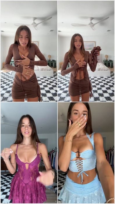 Sadie Mckenna onlyfans girl and isntagram star posing in sex lingerie and need your dick with cum on her bra and mouth. Enjoy buddy.