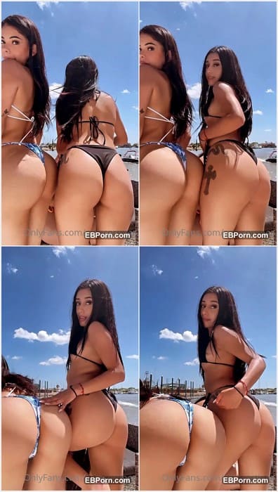 Sara Cortinez ass show and her brunette lesbian friend posing on leak video and waiting guys with big hard cocks! WOW!