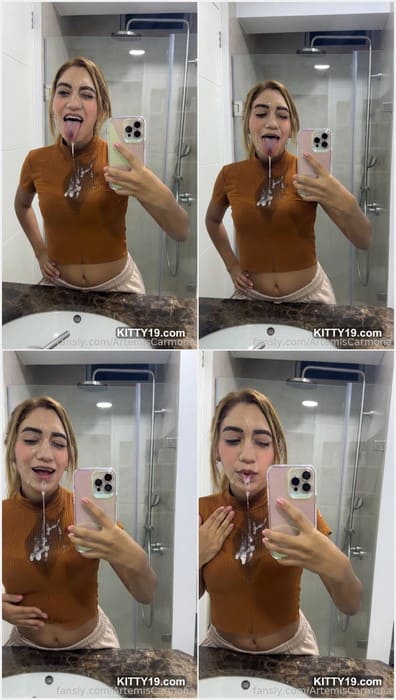 Artemis Carmona pussy and face full in sperm. Amazing leaked video from her iPhone 17 pro! Download now and check it dirty video.