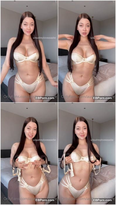 Audrey and Sadie nude brunette show her huge natural tits. Sexy brunette need facial on her face and creampie in ass. Dirty ass.