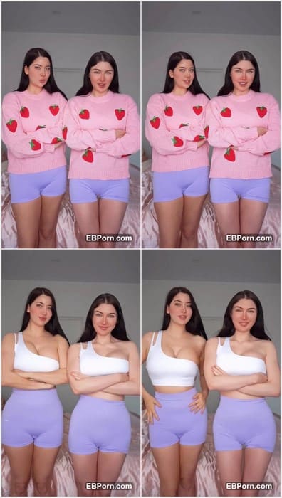 Audrey and Sadie sextape leak video with amazing two lesbians. Sexy girls showing cameltoe pussies in tight panties. Adorable girls.