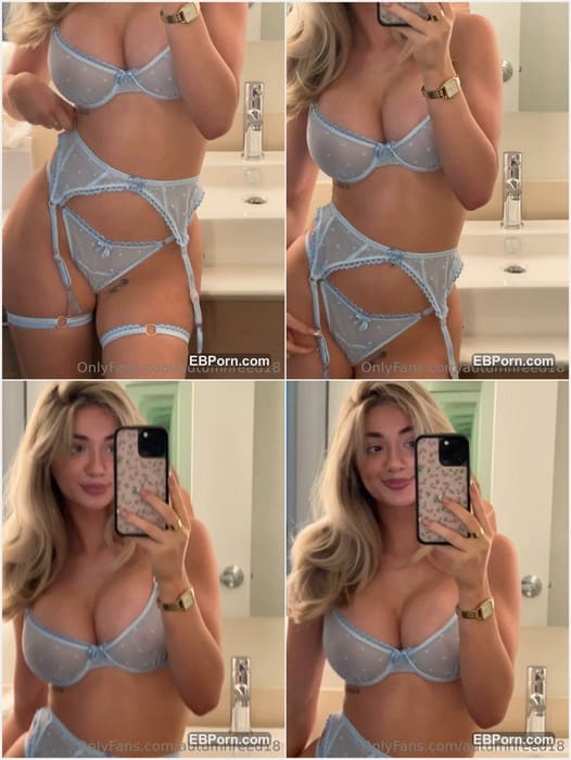 Autumn Renae leaked video from her iphone leak video with her better blue lingerie for sex with boyfriend. Really hot girl.