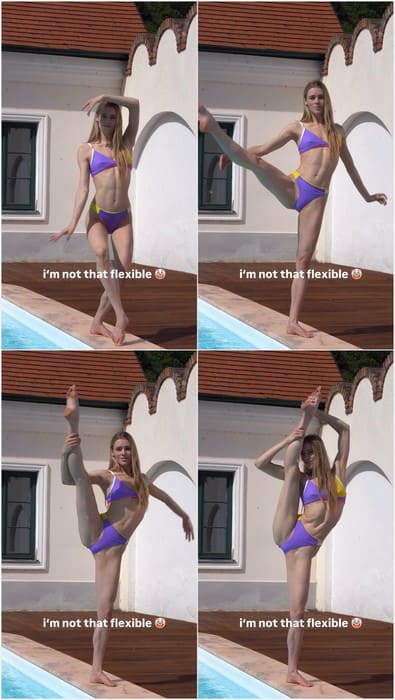 Avva Ballerina sextape leak video in the pool. Avva open her fit and tight pussy and show dirty pussy lips for fans on video.