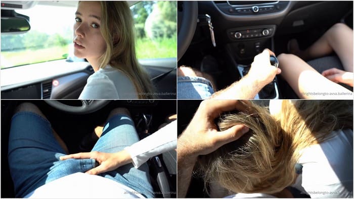 Avva Ballerina blowjob leak video in the car her trainer. Hot slut suck dick her trainer after gym time. His cock so dirty.