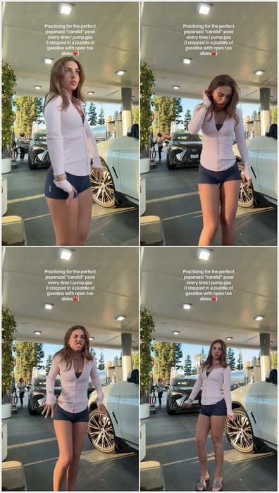 Caitlin Carmichael leaks videos with her pretty fit legs and ass in tight yoga pants. Beauty and cute model! Download now it