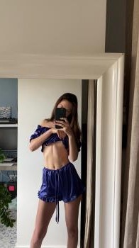 Red Panties with Omegle girl Anal Plug