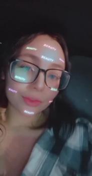 Fun Omegle girl loves flashing her juicy boobies in public