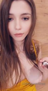 Naked blonde girl made cringe Omegle porn with ahegao face