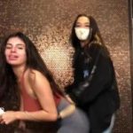 Christmas panties, glass dildo and Omegle porn pussy play