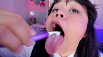 Thot making and XXX Stickam porn video with the same suit