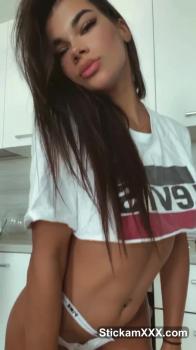 Little Stickam slut play