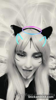 Omegle girl in a short dress