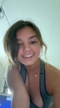 Licking worn Omegle panties