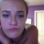 Omegle Mila Azul squeezes her tits